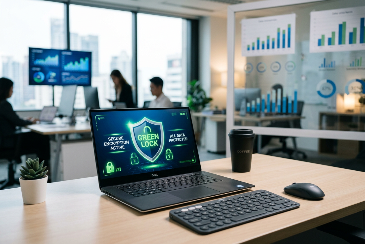 Digital security and encryption visualization